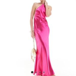 ASOS Elegant Pink Halter Dress